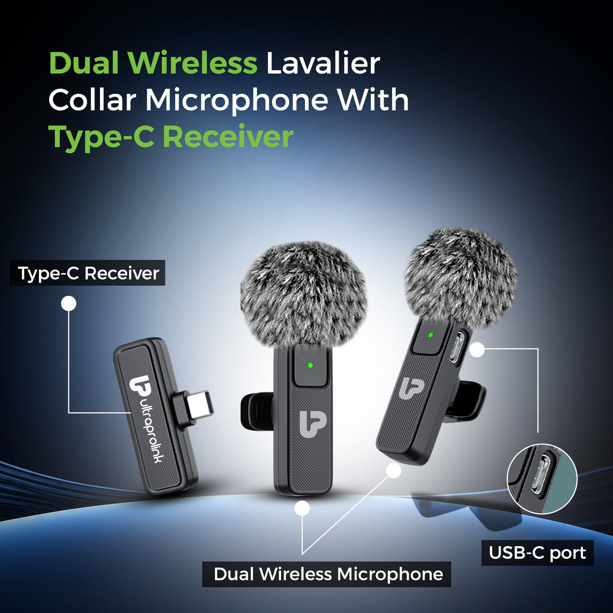 Sonic Mic | Sonic Wireless Lavalier Collar Mic | UM1212-2