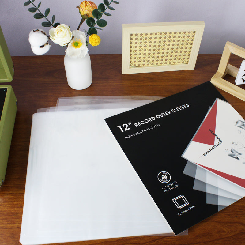 12" PP Vinyl record outer protection sleeves 0.75mm (Pack of 50) GK1265