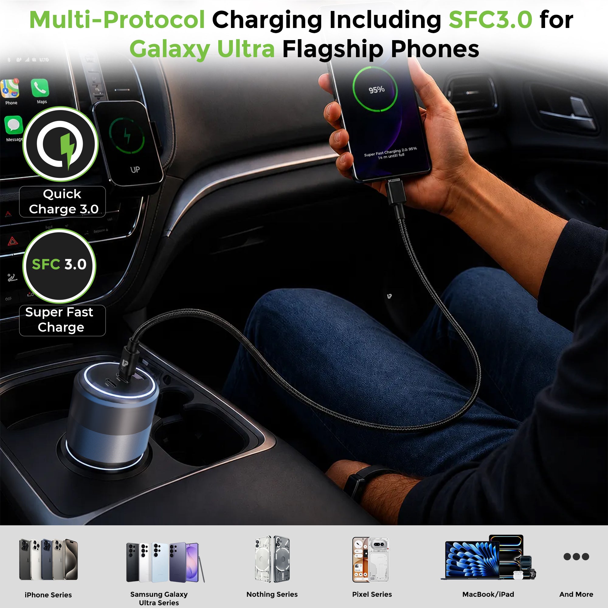 Mach 130 | High-Powered & Ultra-Fast Car Charger | UM1276