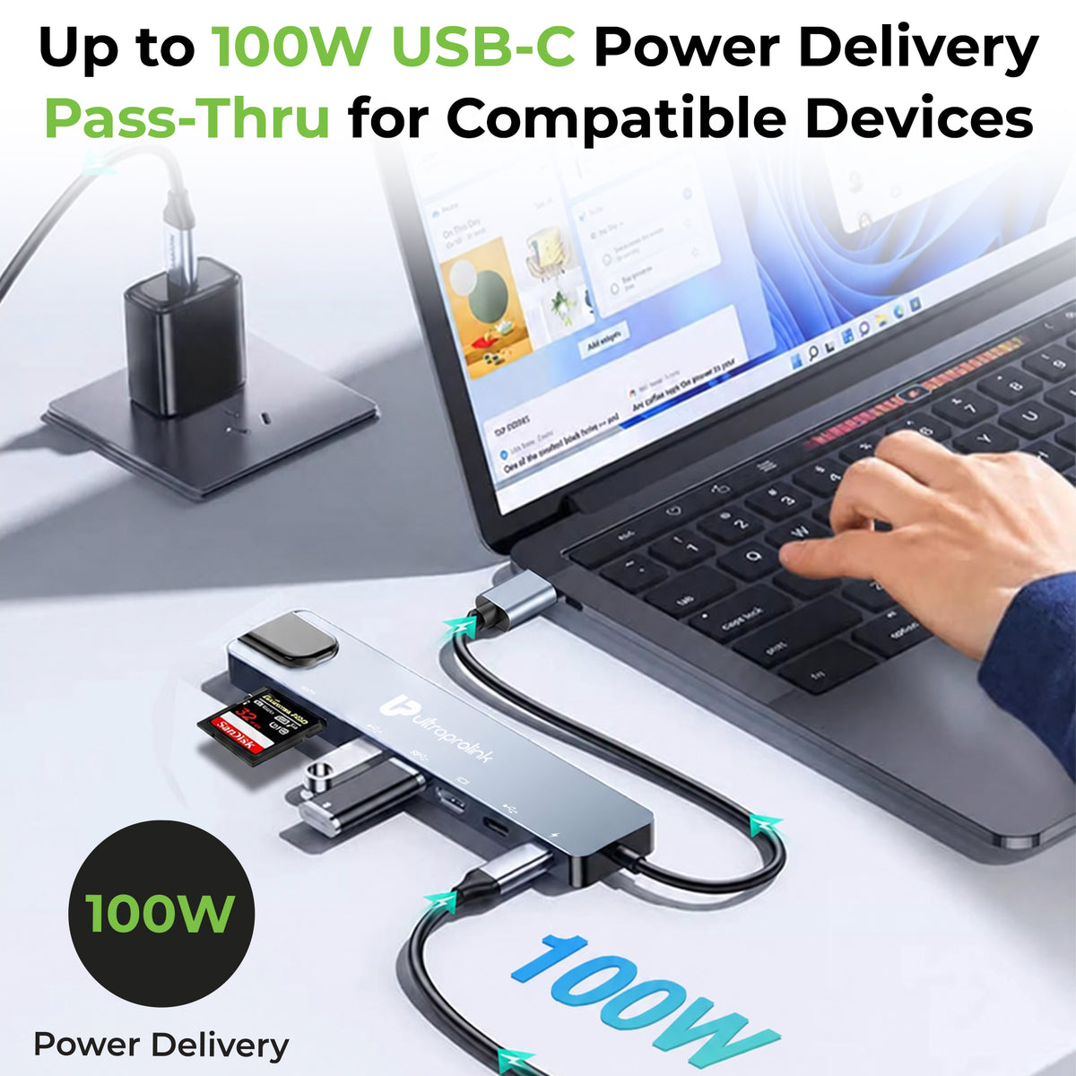 Smart Hub 8 | USB-C 8-in-1 Docking Hub | UL1289