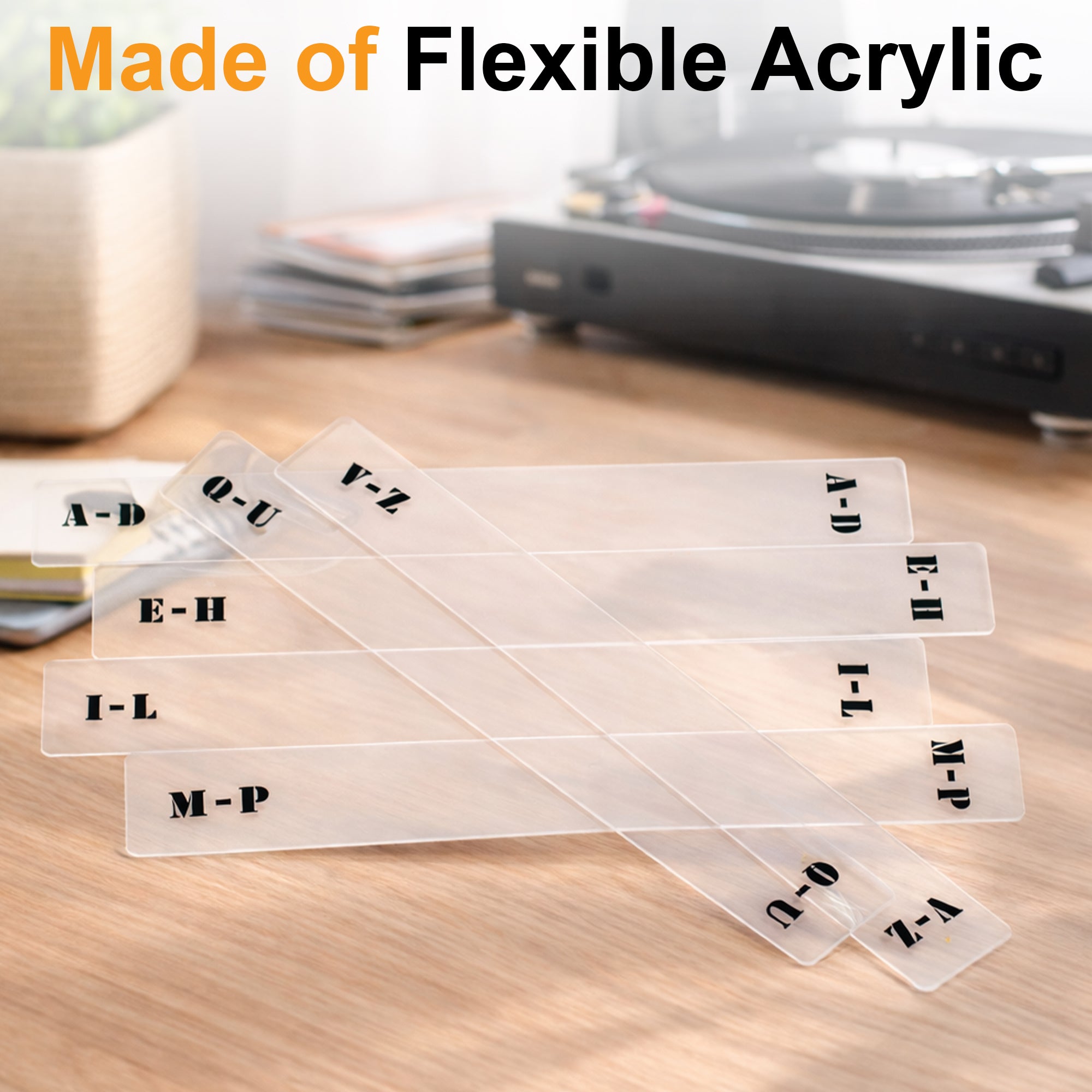 Acrylic record separators 12 inch vinyl dividers set GK1262