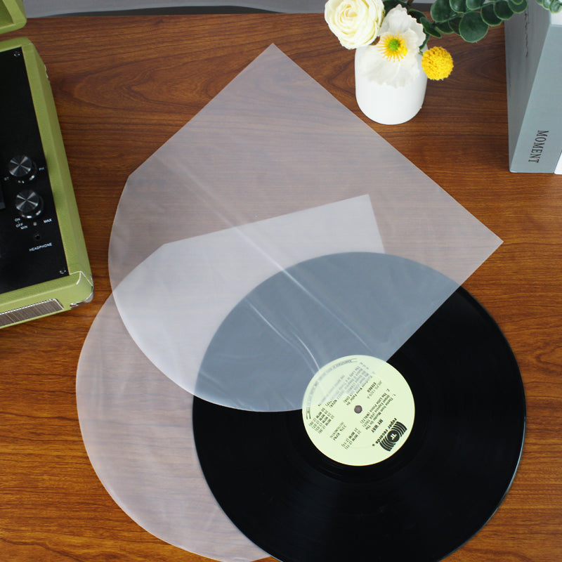 12" Record Inner Protective HDPE U-Shape Sleeves - 50 pcs GK1263