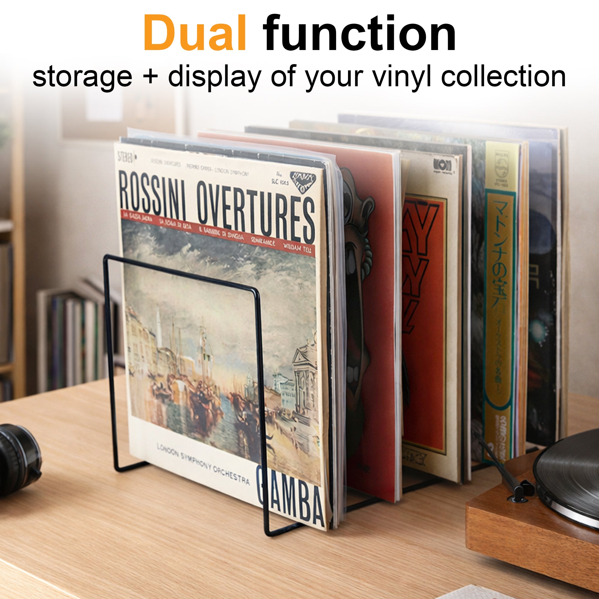 12'' Vinyl Record Holder (Holds 50-60 LPs) GK1252