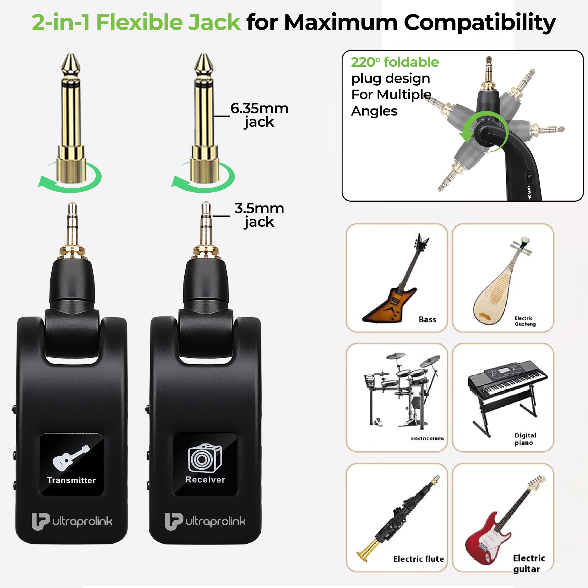 UnPlug | Wireless Guitar Transmitter Receiver Set | UM1196-1
