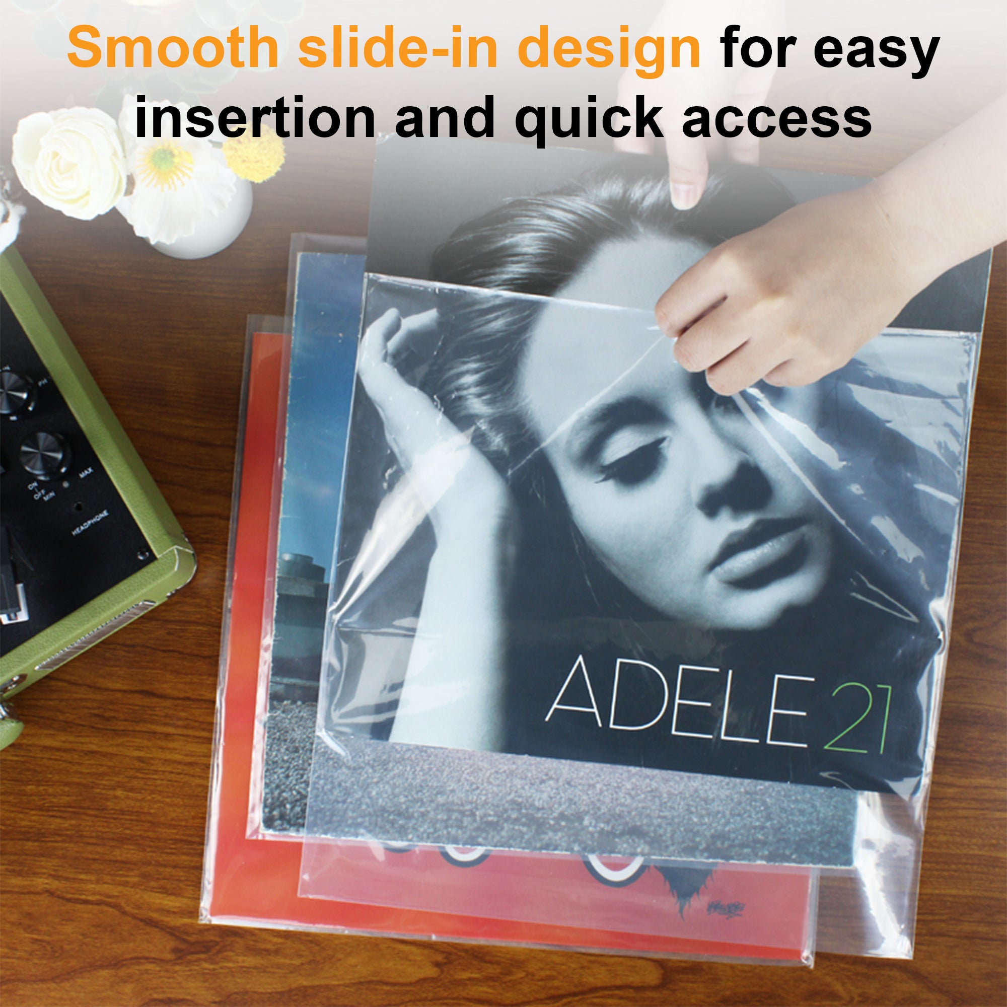 12" PP Vinyl record outer protection sleeves 0.75mm (Pack of 50) GK1265