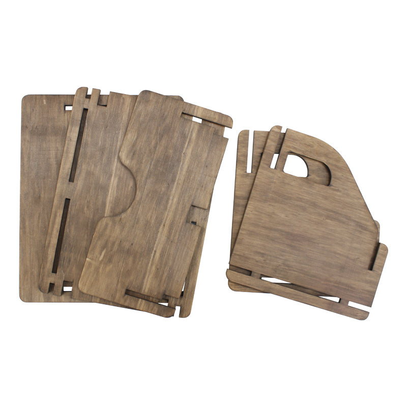 Self-Assemble Wooden Record Storage Case ( Holds 50-60 LPs) GK1258BWN