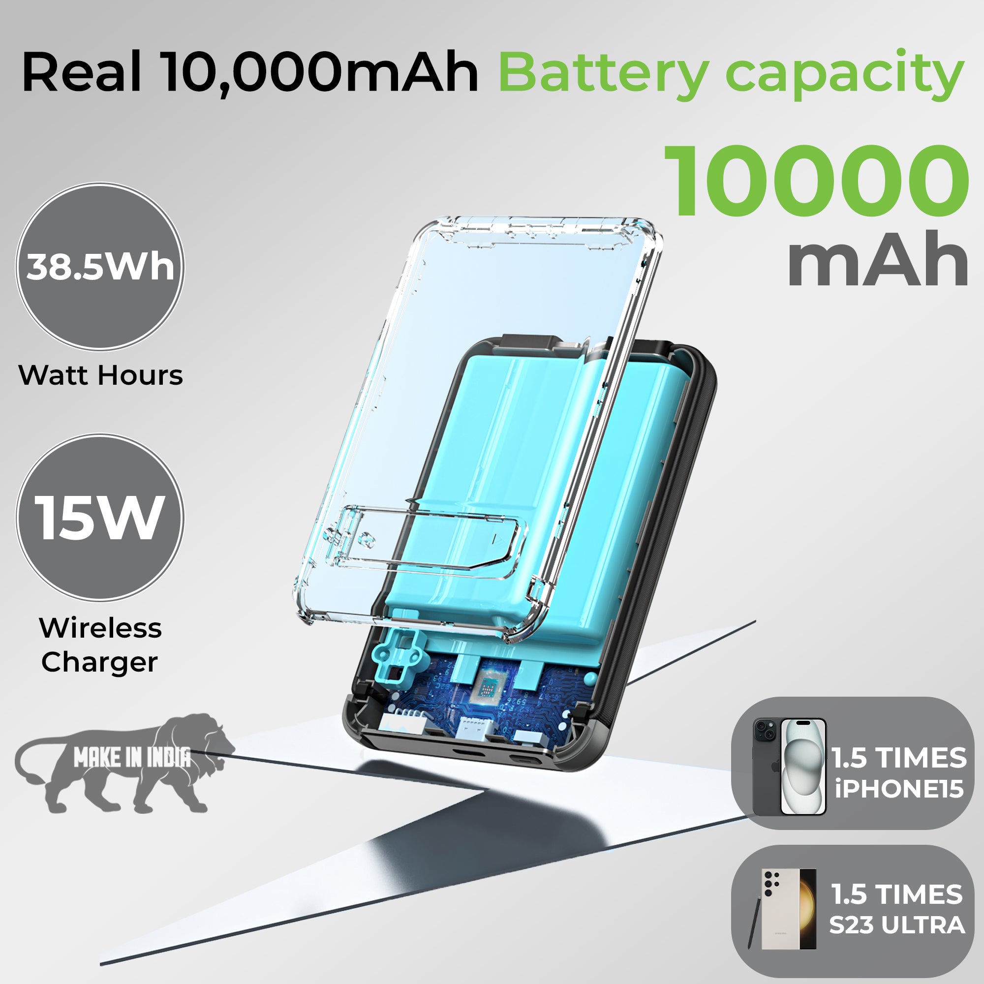 Juice-Up Mag 5 3-in-1 Wireless Magnetic Power Bank (10,000mAh) UM1126