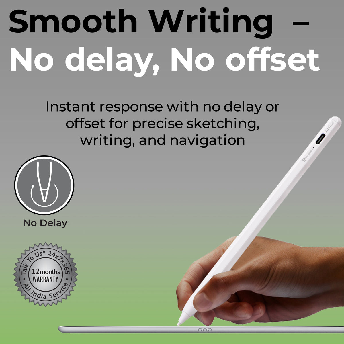 JOT Pencil Dual Mode Stylus for iOs Android Windows UM1224WHT