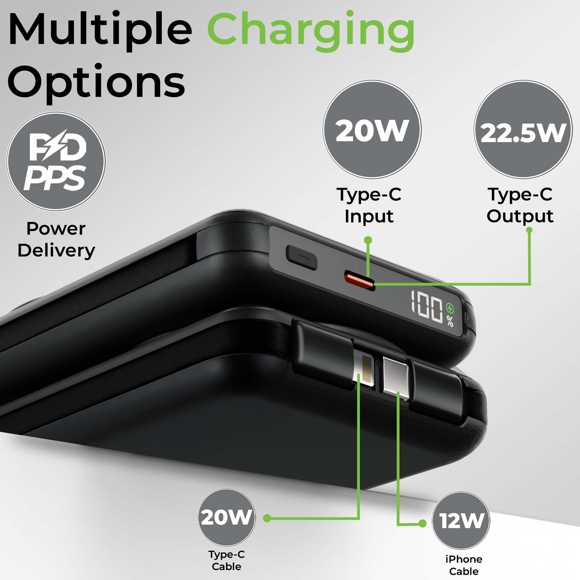 Juice-Up Mag 5 3-in-1 Wireless Magnetic Power Bank (10,000mAh) UM1126