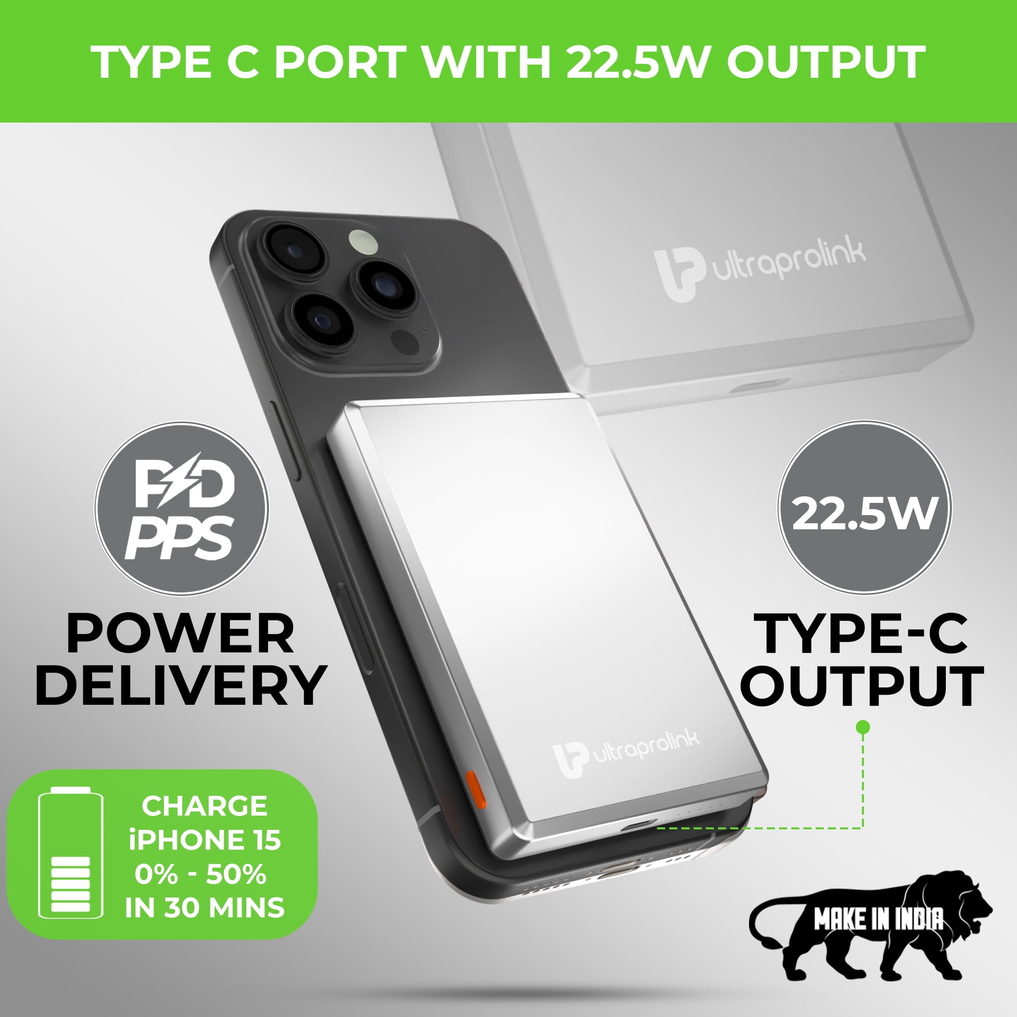 Juice-Up Mag 4 Wireless Magnetic Power Bank (10,000mAh) UM1124