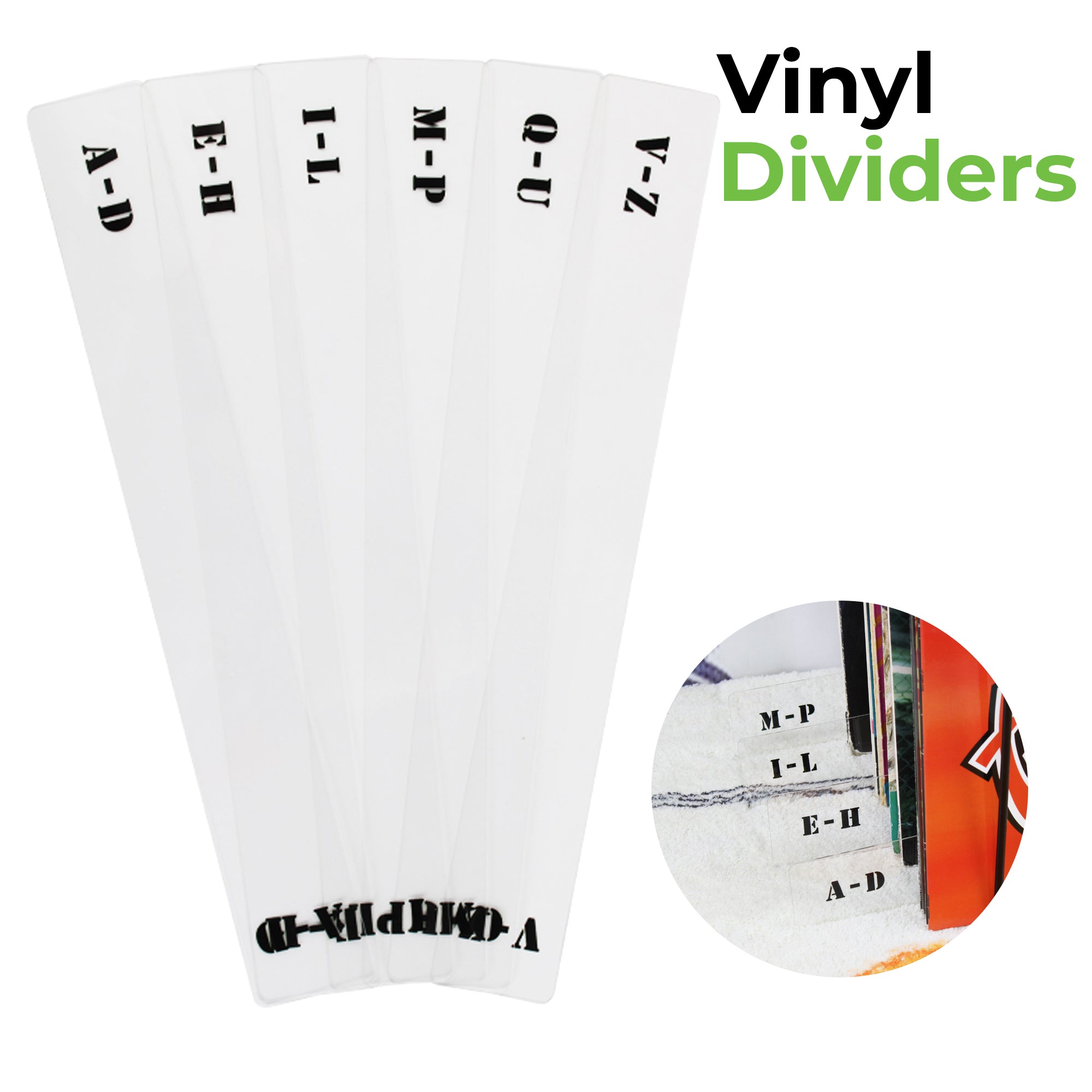 Vinyl Dividers| 12” Vinyl Acrylic dividers ( 6 pcs) GK1262
