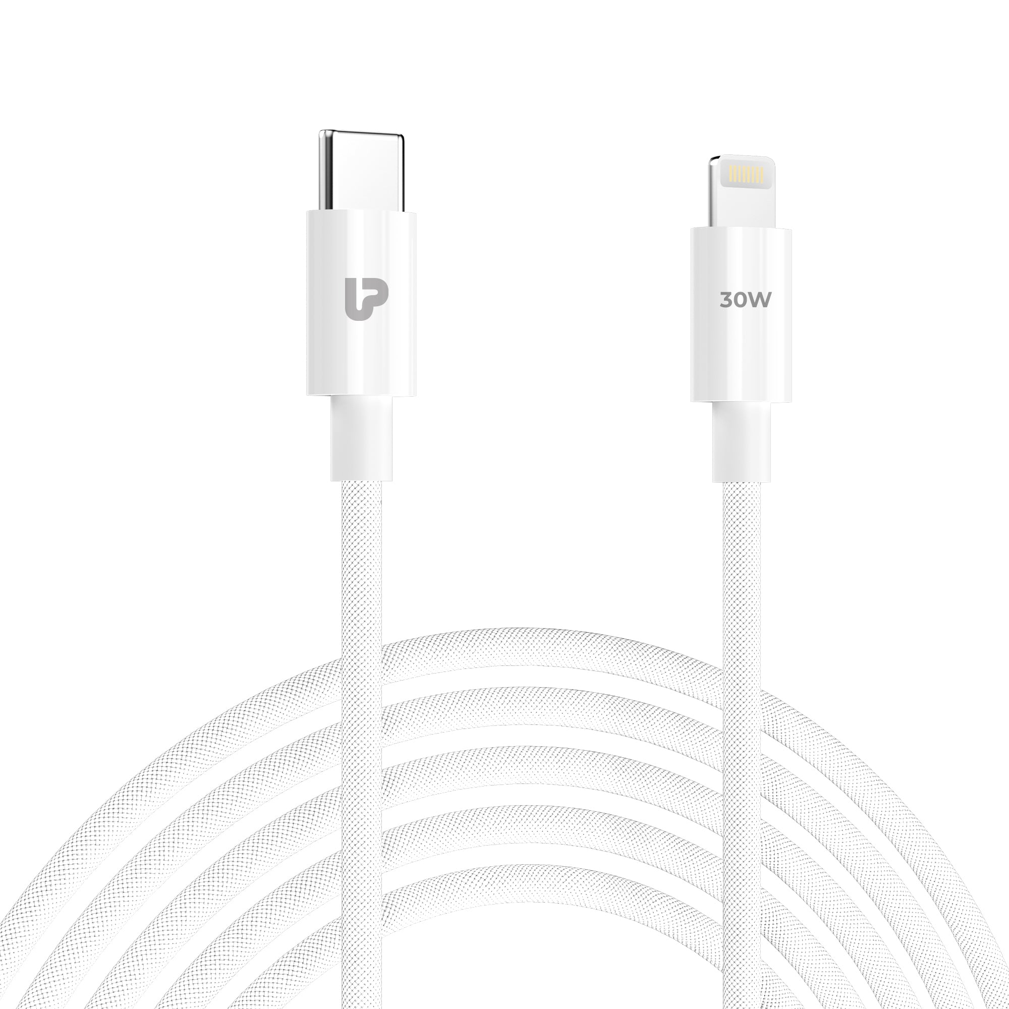 Zap+ 30 USB-C to Lightning 30W Power Delivery 3.1 Cable (1m) UL1230WHT