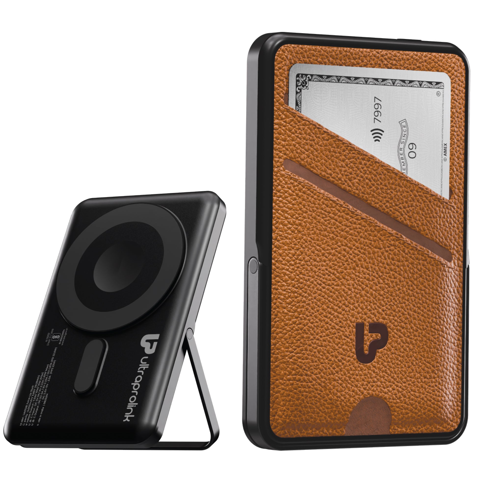Juice-Up Swipe Mag-safe power bank 5000mAh with Stand & Wallet UM1128