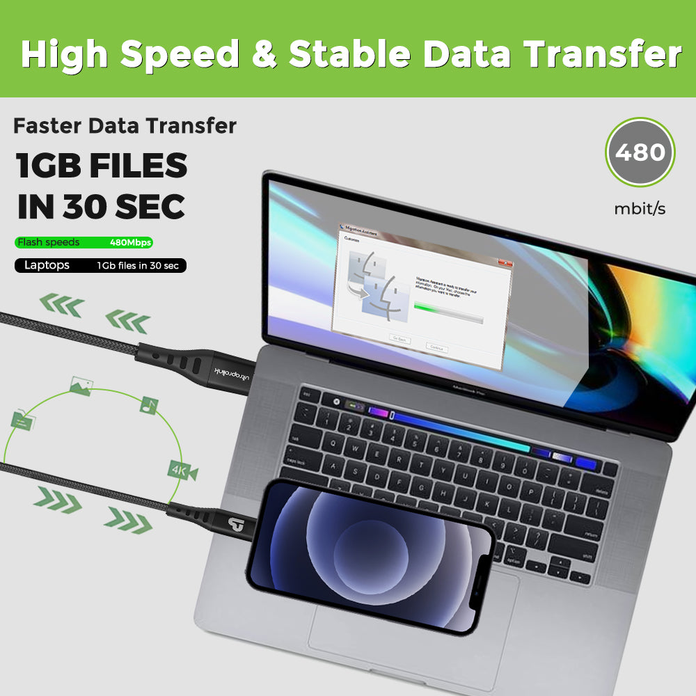 Usb Type C Cable High Speed Data Transfer Cable From UltraProlink