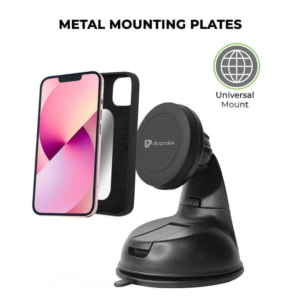 Magnetic Phone Mount with metal mounting plates
