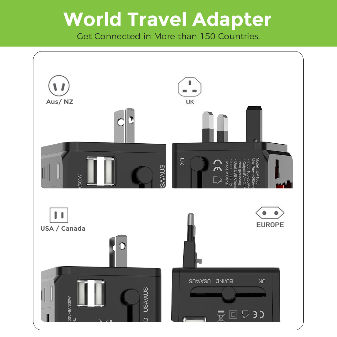UltraProlink World Travel Adapter