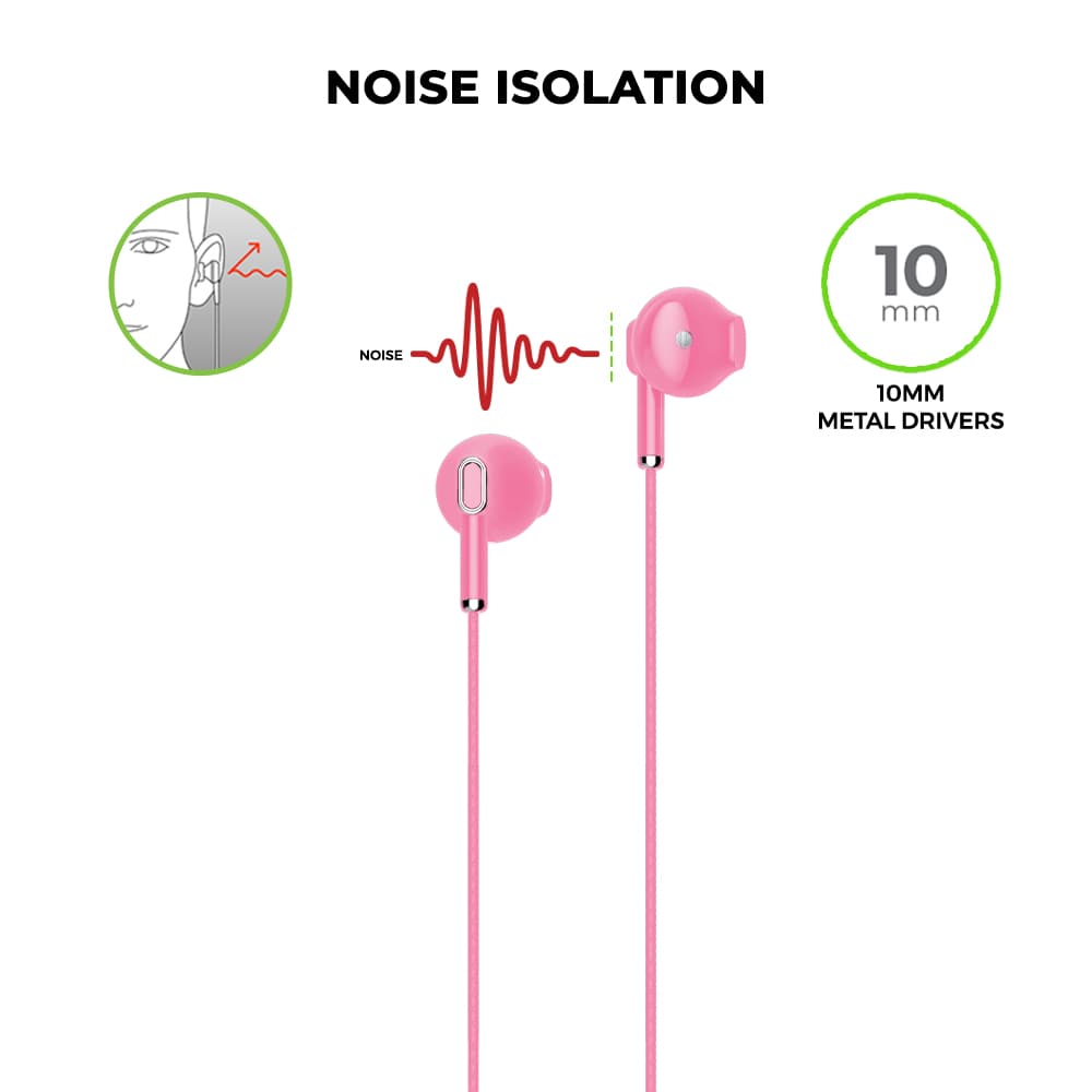 Noise free top earphones