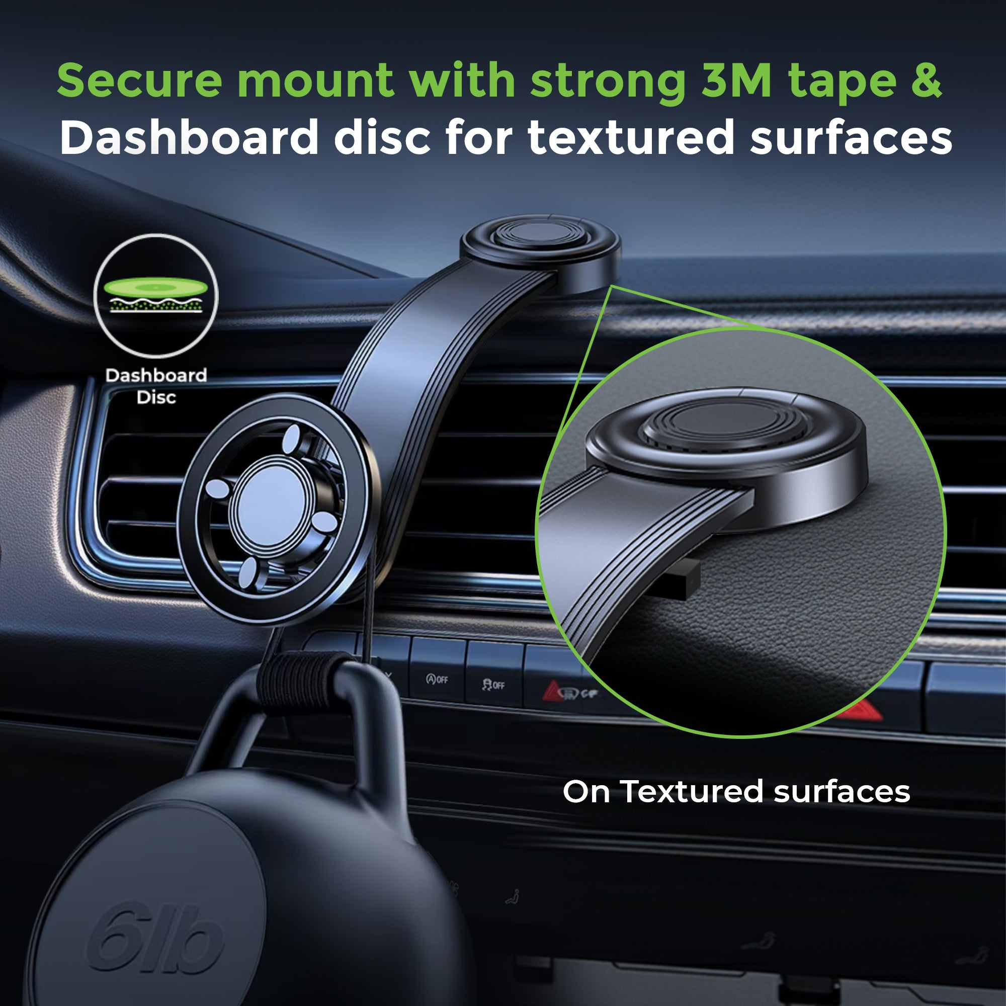 DashMag Magnetic Flexible Phone Holder for Dashboard UM1232