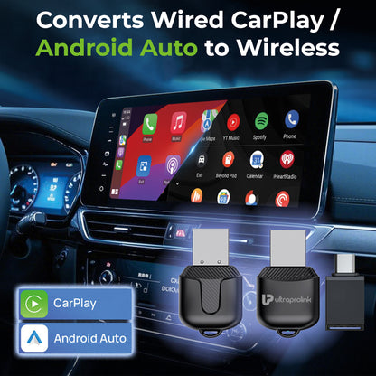 DriveLink | Android Auto/CarPlay Adapter | 2 in 1 Wireless Car Receiver| UM1221