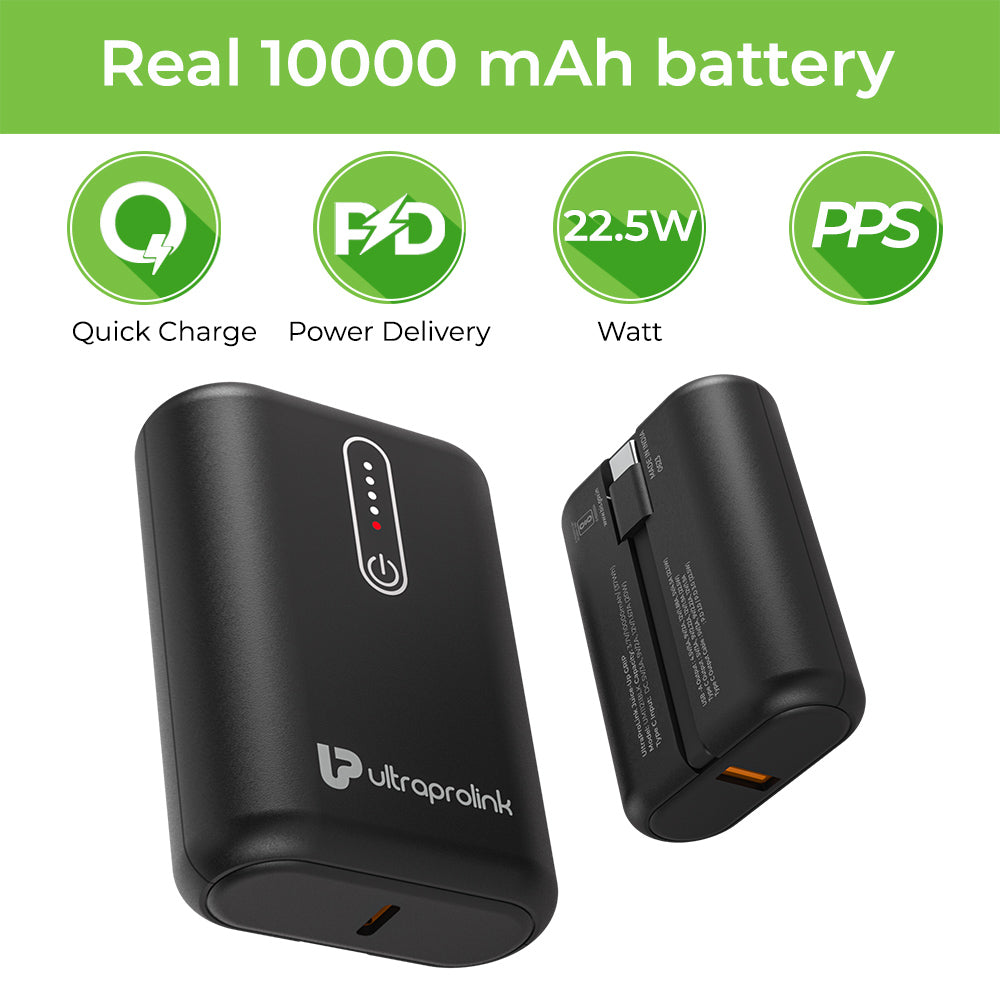 Compact High-Capacity Power Bank 10000 mAh