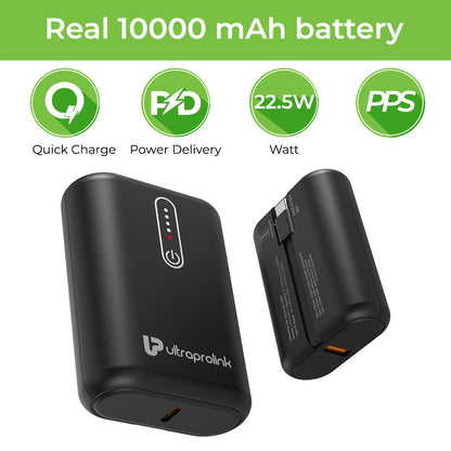 Compact High-Capacity Power Bank 10000 mAh