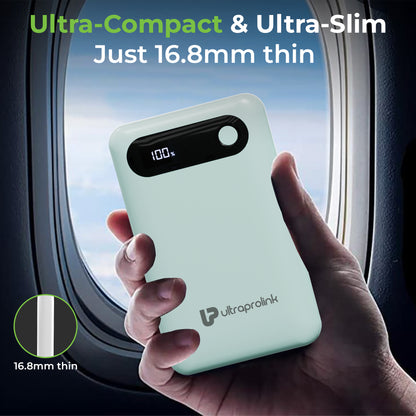 Ultra-Slim & compact Power Bank with Type C & iPhone Cable UM1127
