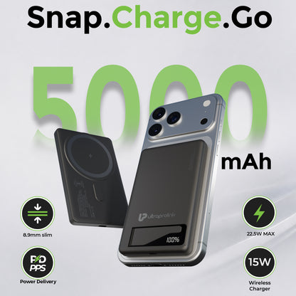 Juice-Up Mag 9 | 22.5W Magnetic Wireless Power Bank | 5000mAh | UM1335