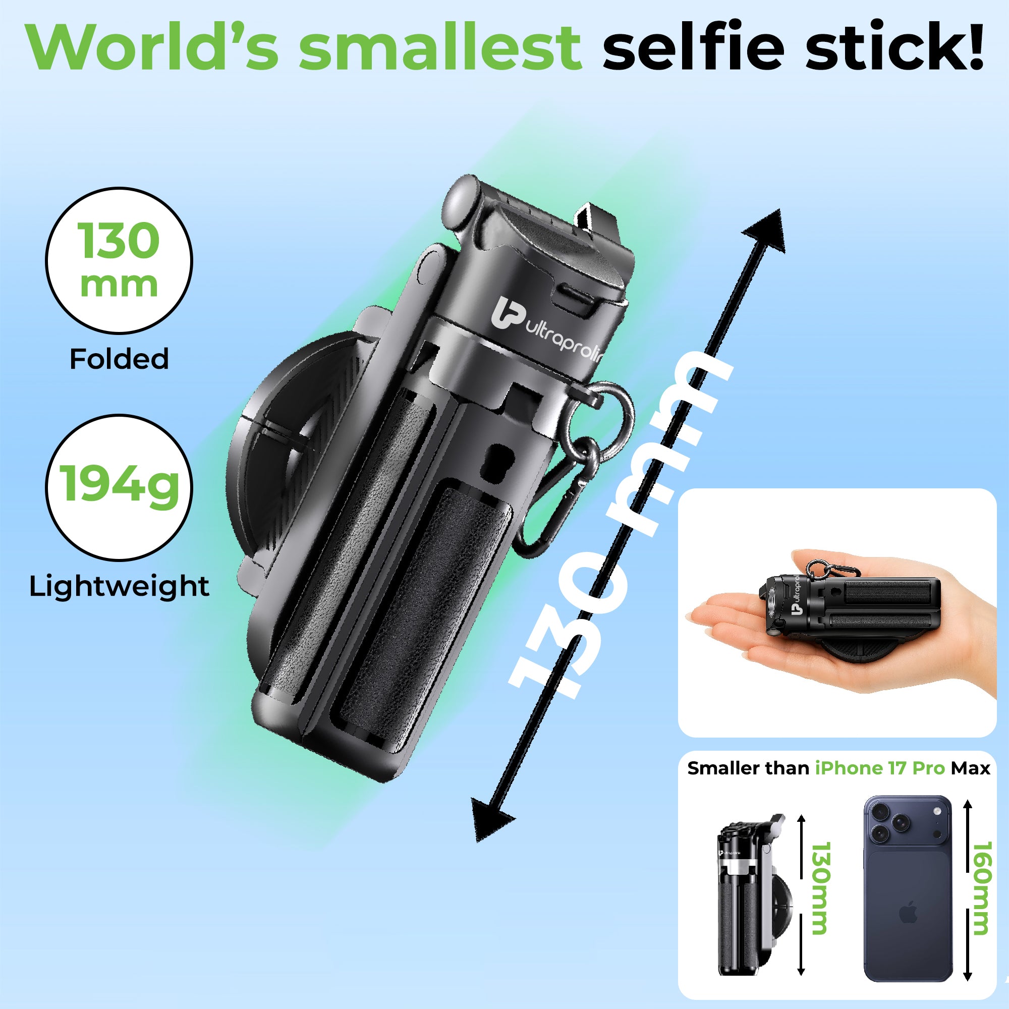 Snap-Z Two Ultra-Compact  Selfie Stick & Tripod UM1267