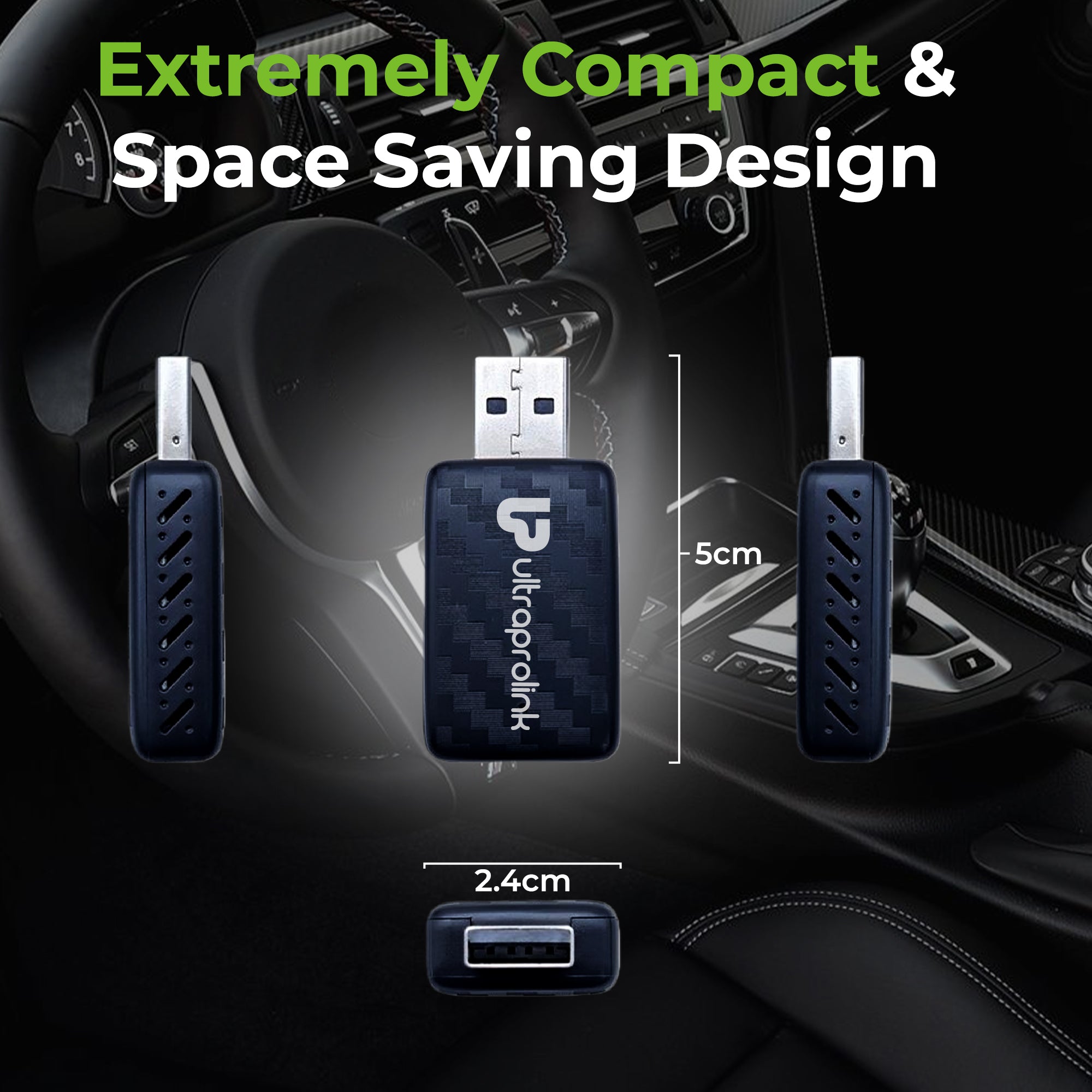 DriveLink | Android Auto/CarPlay Adapter | 2 in 1 Wireless Car Receiver| UM1221L