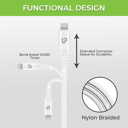 VoLo PD20 Type C to Lightning 20W Power 1.5m UL1052 (White)