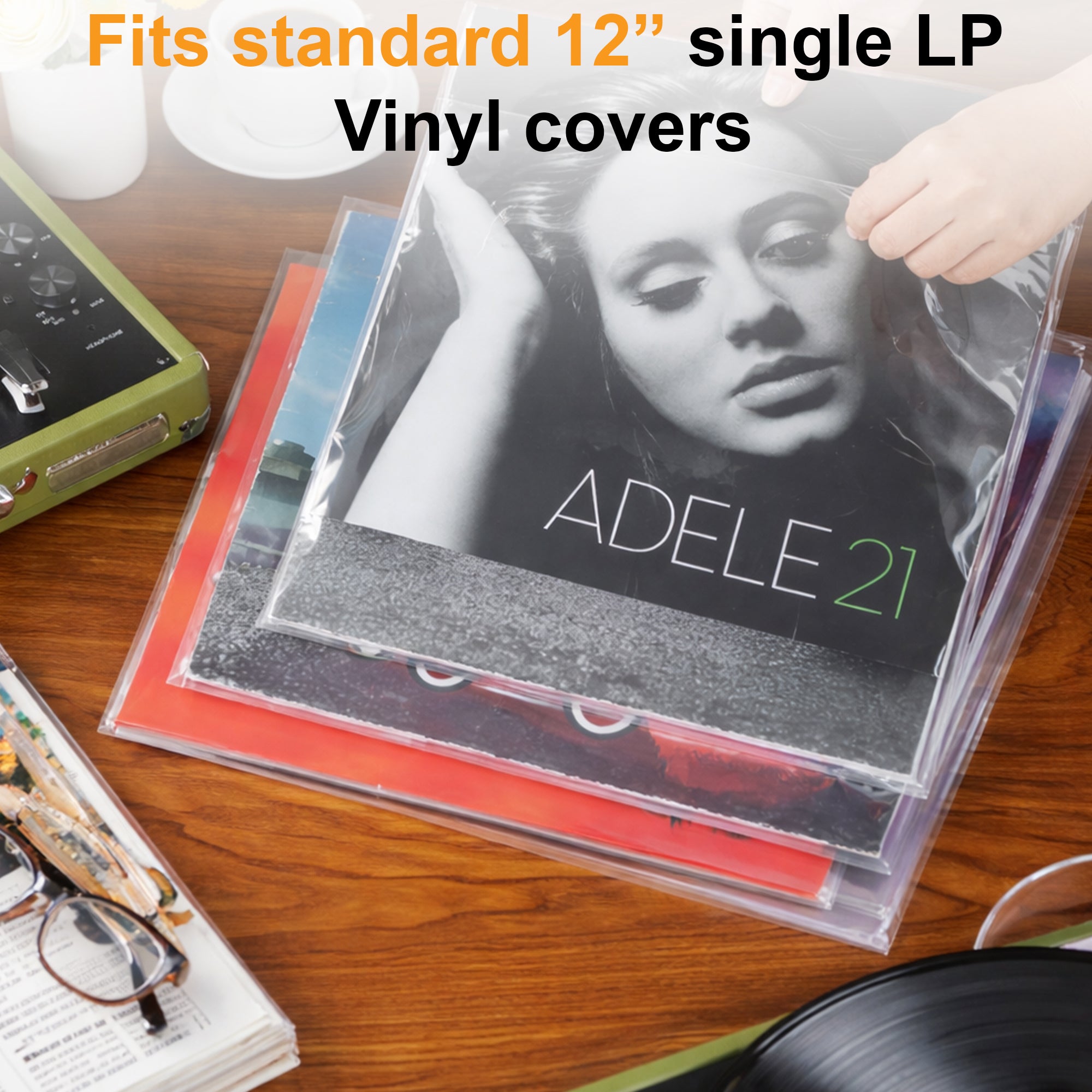 12" PP Vinyl record outer protection sleeves 0.75mm (Pack of 50) GK1265