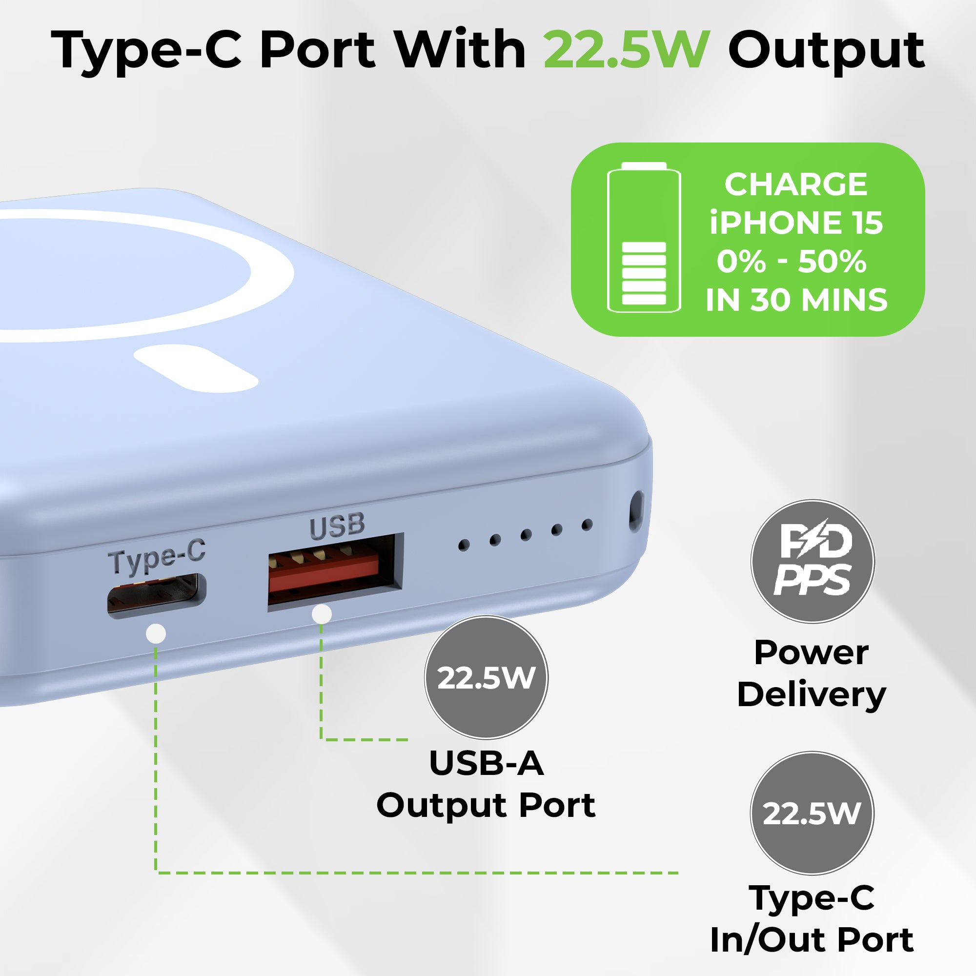 Juice-Up Mag 6 Wireless Magnetic Power Bank (10,000mAh) UM1120