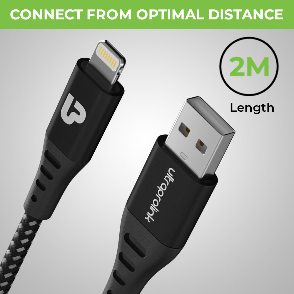 Zoom L USB-A to Lightning -3A/15W Fast Charging Cable – UltraProlink