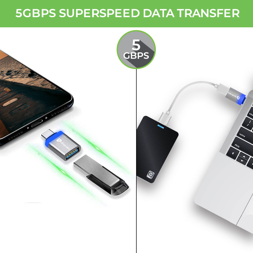 Type C (Male) OTG Adapter to USB A (Female) UL1159