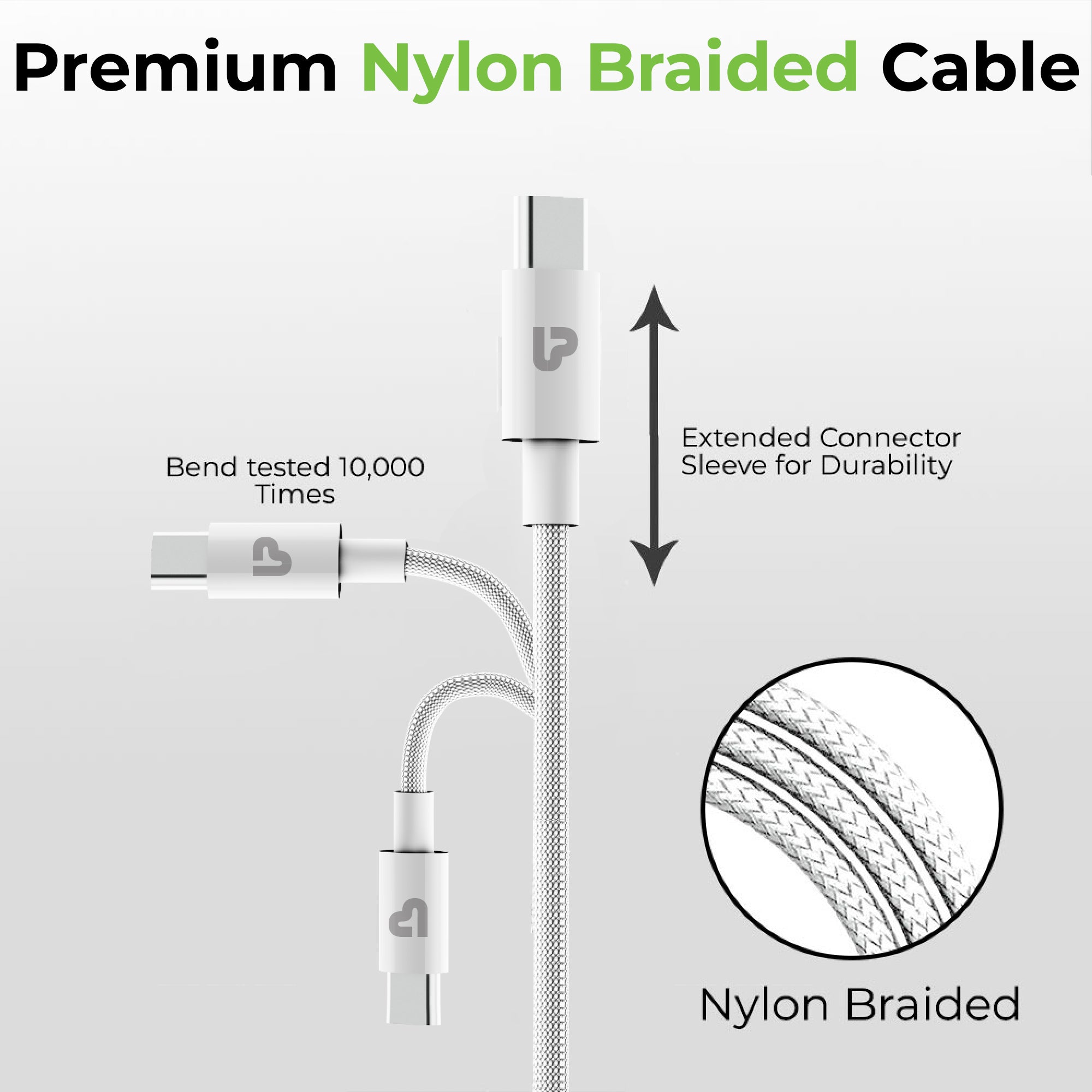 Zap+ 30 USB-C to Lightning 30W Power Delivery 3.1 Cable (1m) UL1230WHT