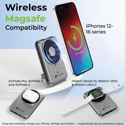 Juice-Up Mag 5 3-in-1 Wireless Magnetic Power Bank (10,000mAh) UM1126