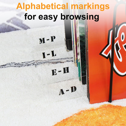 LP record divider tabs acrylic 12 inch pack of 6 GK1262