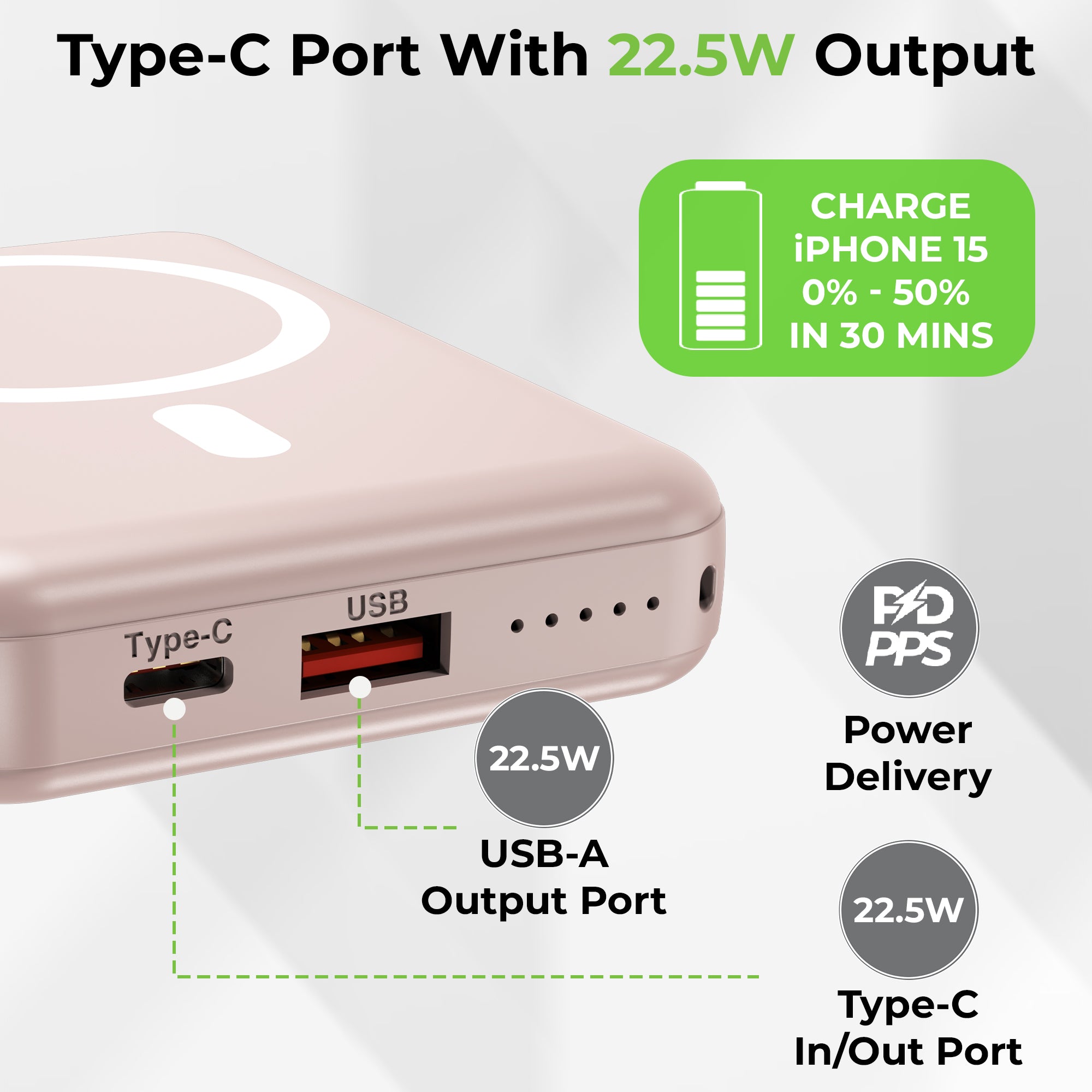 Juice-Up Mag 6 Wireless Magnetic Power Bank (10,000mAh) UM1120