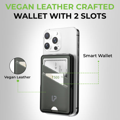 Juice-Up Swipe Mag-safe power bank 5000mAh with Stand & Wallet UM1128