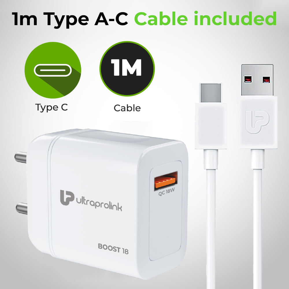 BOOST QC 18 Quick Charge QC3.0 Travel Charger 18W UM1340