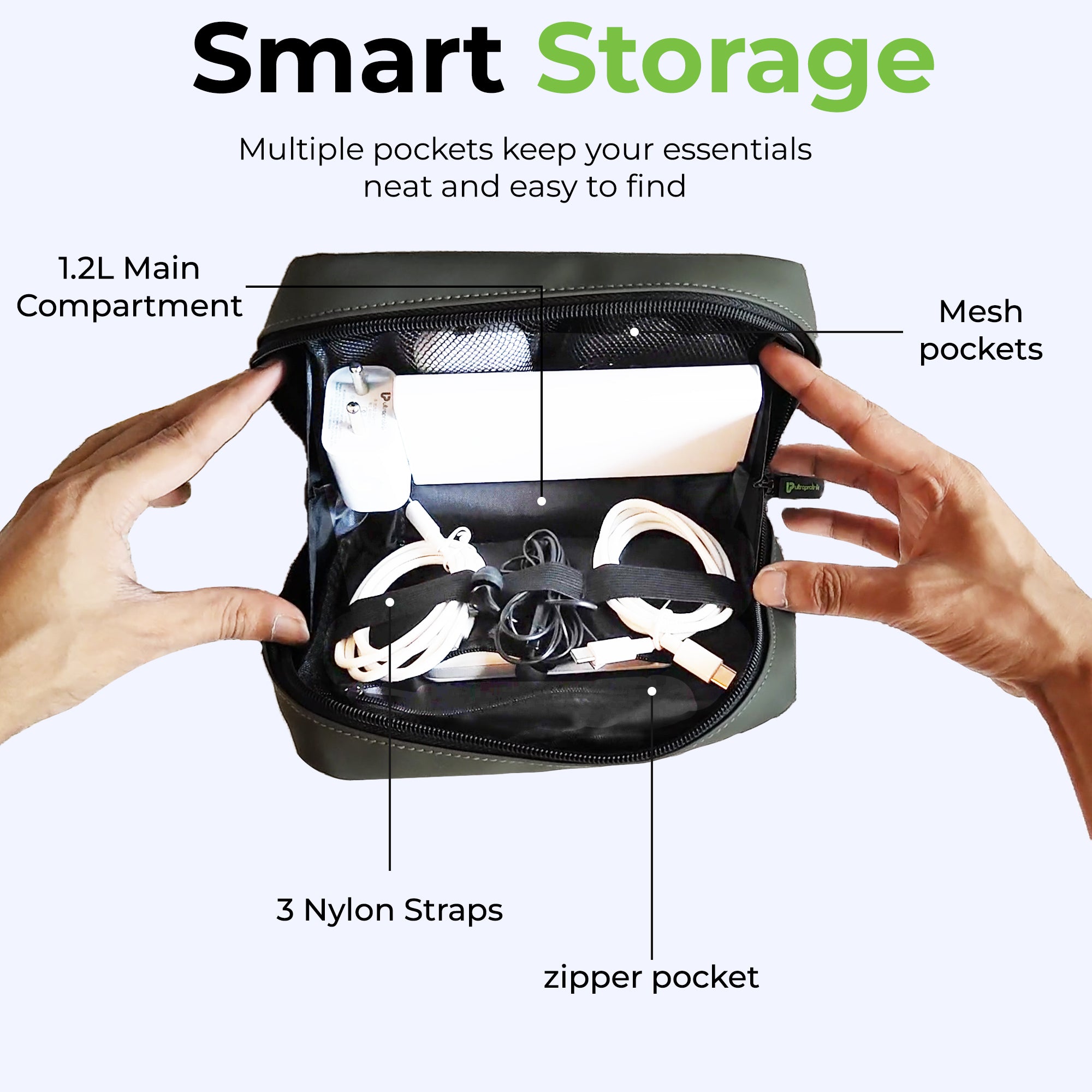 Transit Smart Storage Pouch & Organizer UM1229GRN