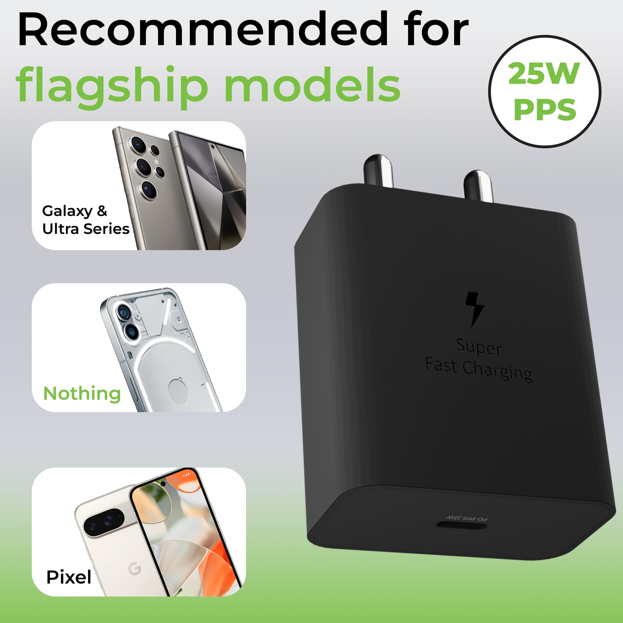 Boost 25 | Super Fast Charger with Power Delivery | UM1347BLK