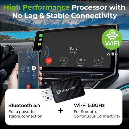 DriveLink | Android Auto/CarPlay Adapter | 2 in 1 Wireless Car Receiver| UM1221L