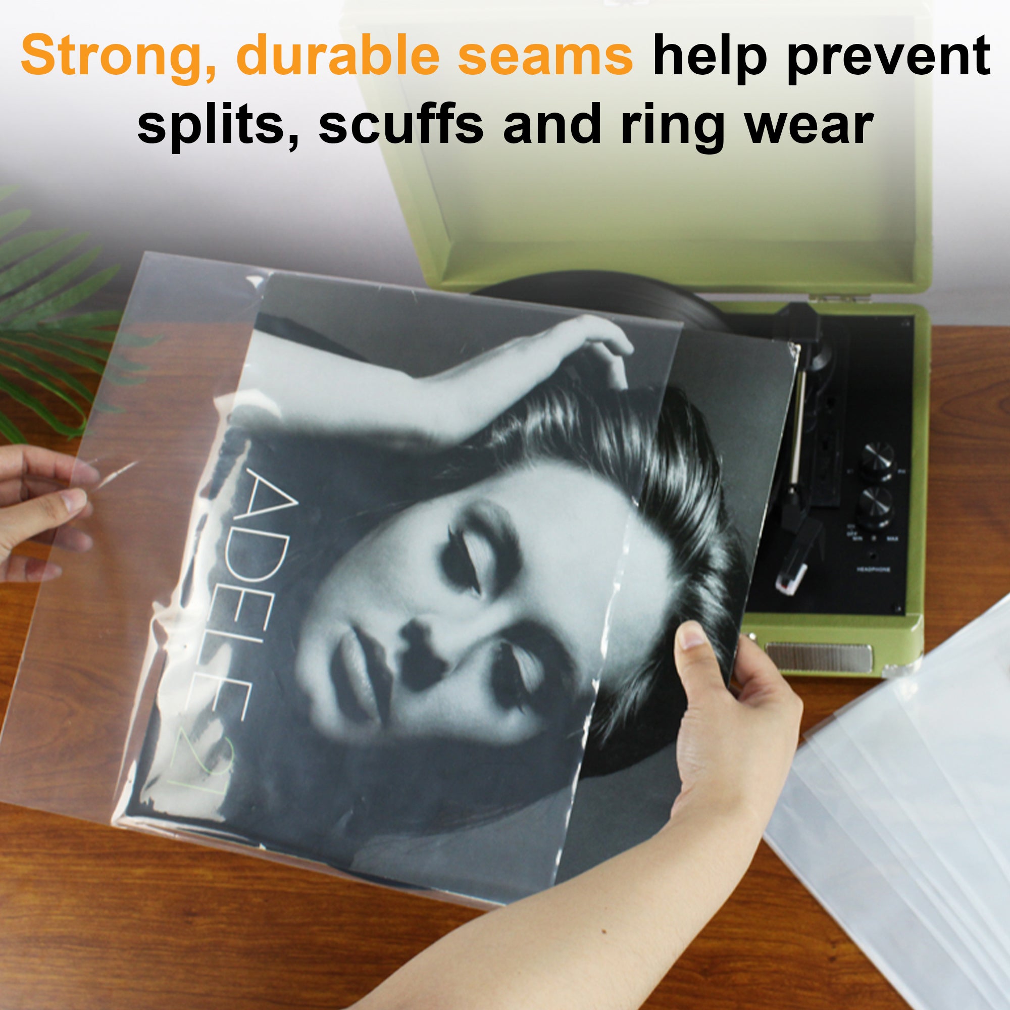 12" PP Vinyl record outer protection sleeves 0.75mm (Pack of 50) GK1265