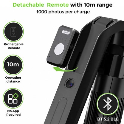 Snap-Z Aura | AI Face Tracking Tripod 180cm with 360 degree Rotation | UM1279