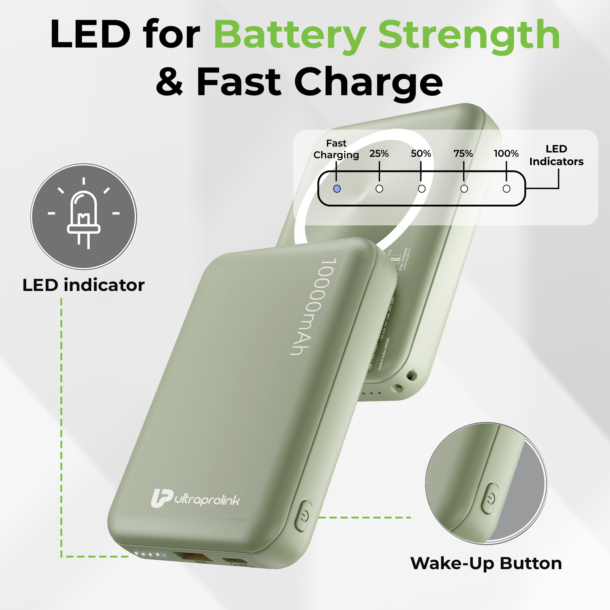 Juice-Up Mag 6 Wireless Magnetic Power Bank (10,000mAh) UM1120