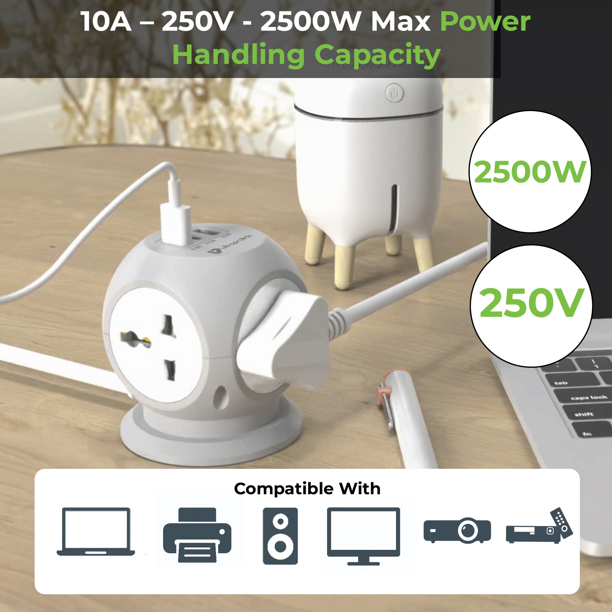 surge protector 2 socket