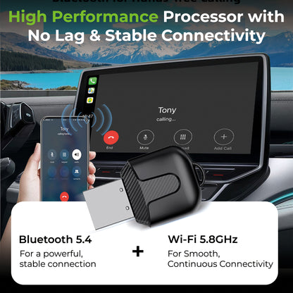 DriveLink | Android Auto/CarPlay Adapter | 2 in 1 Wireless Car Receiver| UM1221