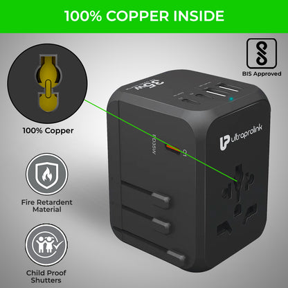 multi connector plug travel adaptor