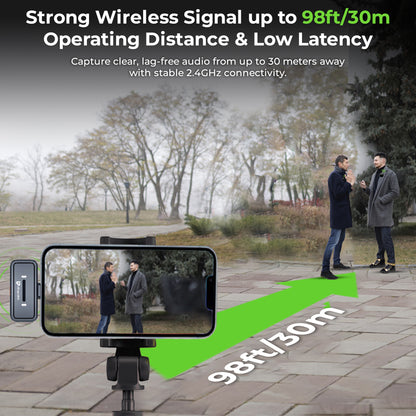 Sonic Pro | Dual Wireless Microphones with Charging Case | UM1214